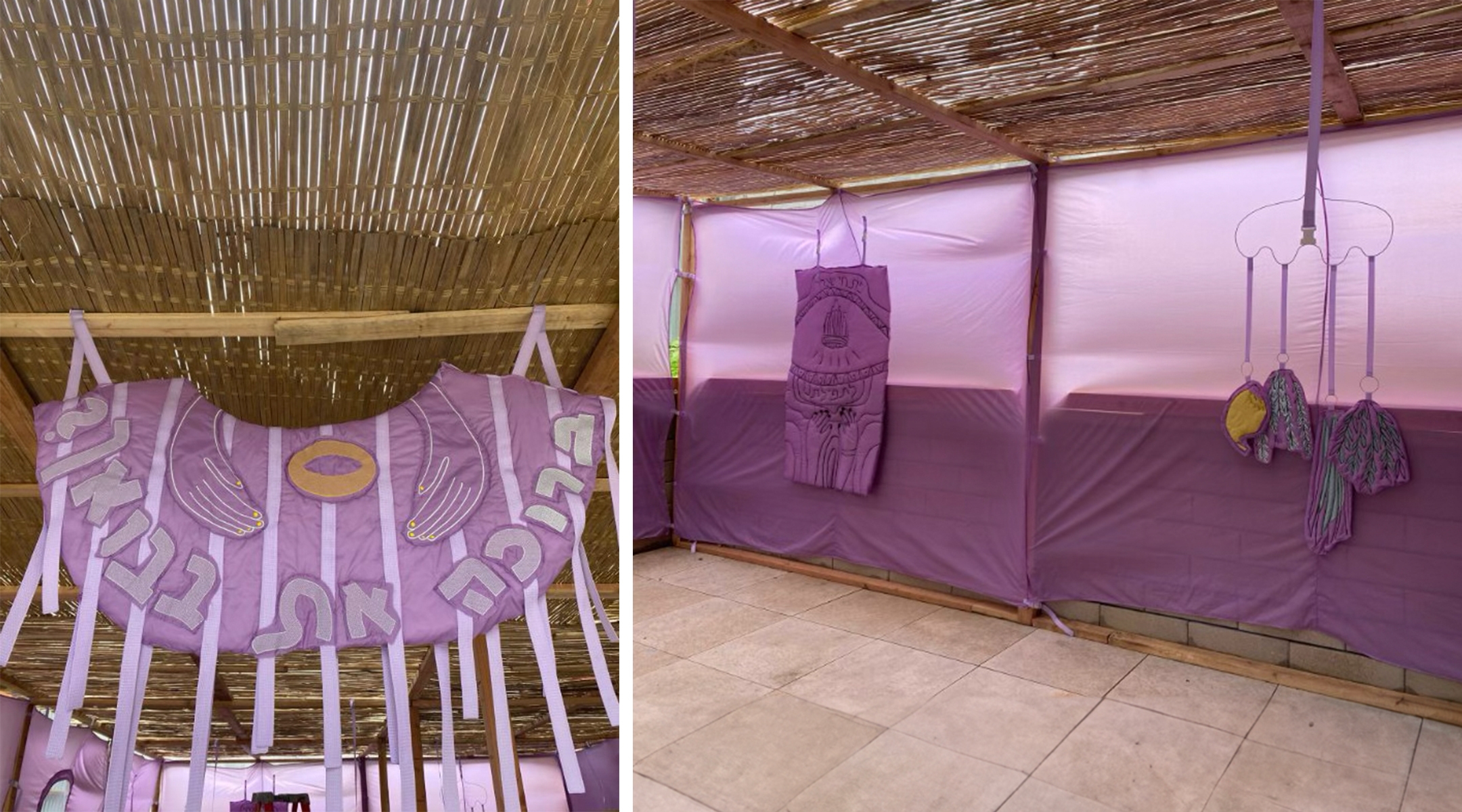 La soucca Lavender Diaspora d'un artiste textile israélien queer explore l'identité à Brooklyn