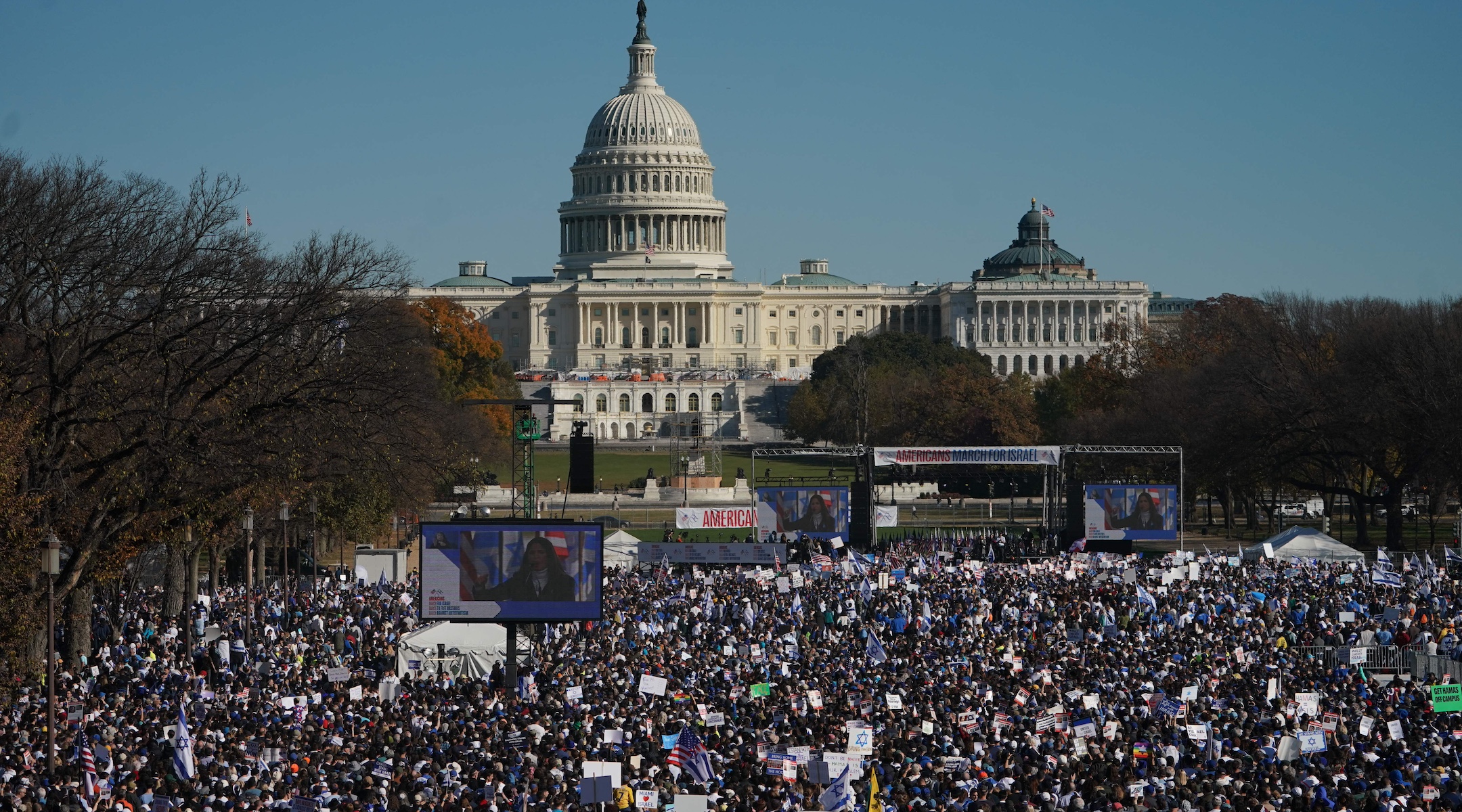 290 000 personnes participent à un rassemblement pro-israélien historique à Washington, selon les organisateurs
