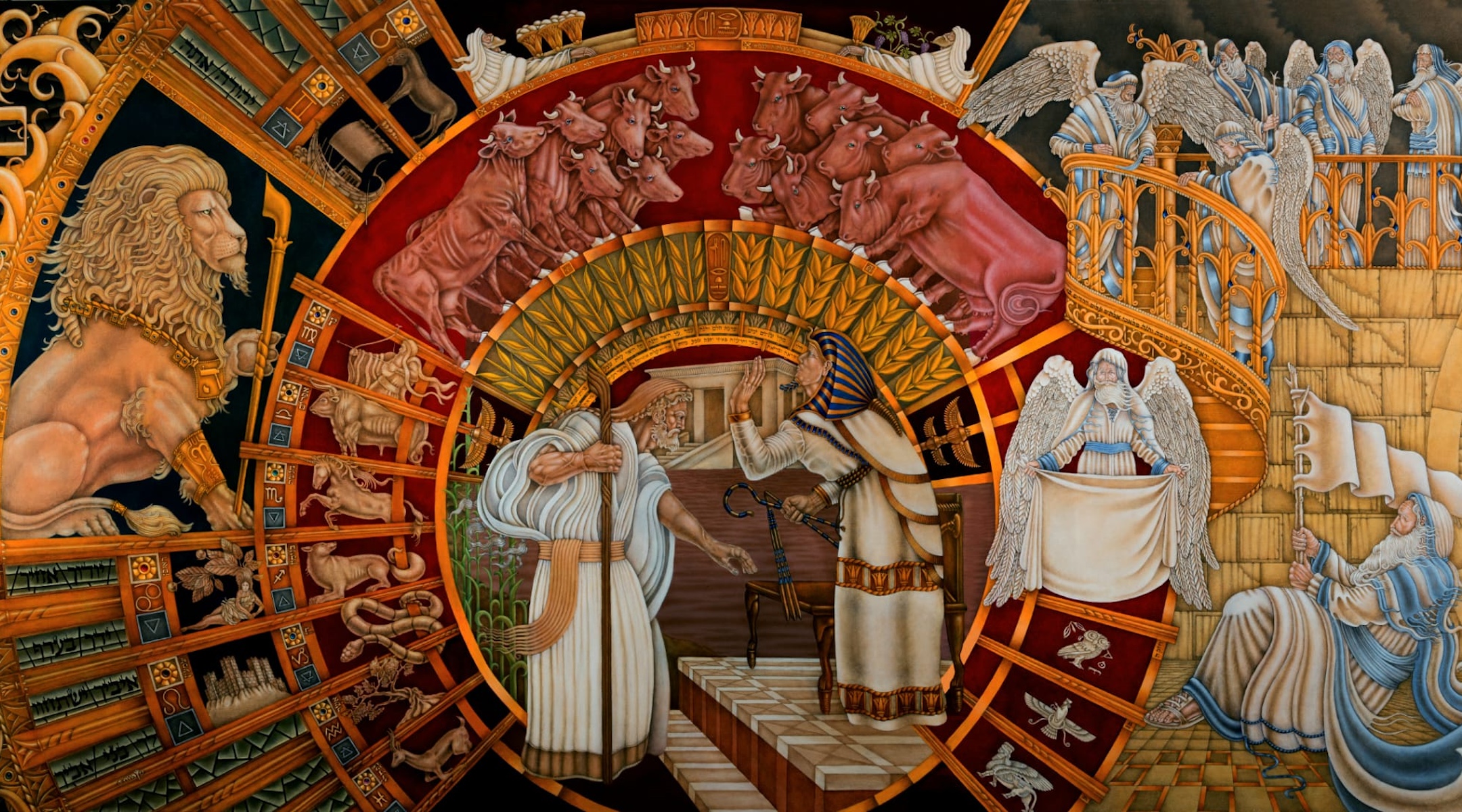 Un artiste juif chilien s’efforce de capturer l’intégralité de la Torah dans d’immenses peintures murales
