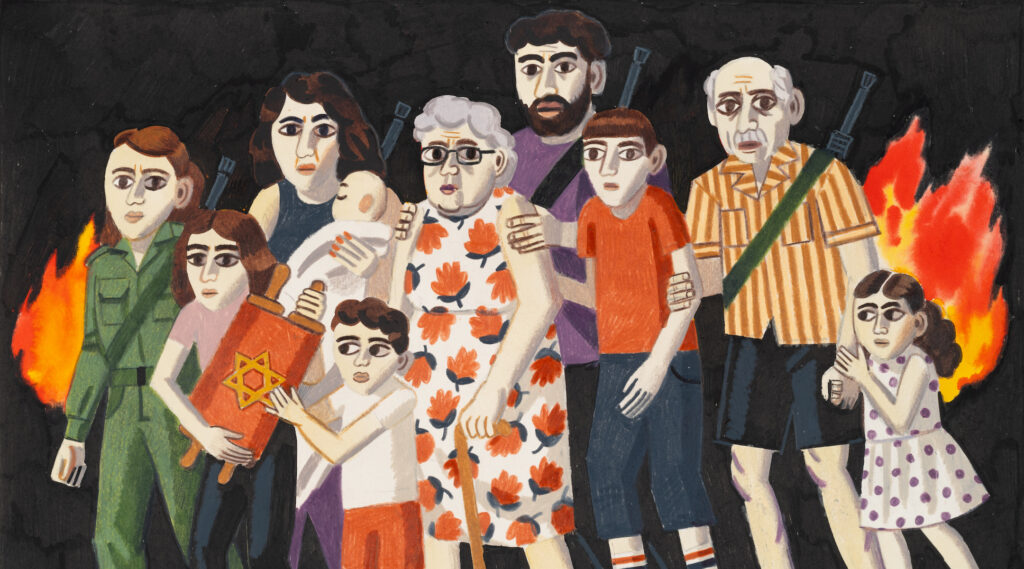 Au Musée juif, des dessins déchirants illustrent la terreur provoquée par l'attaque du Hamas contre Israël le 7 octobre