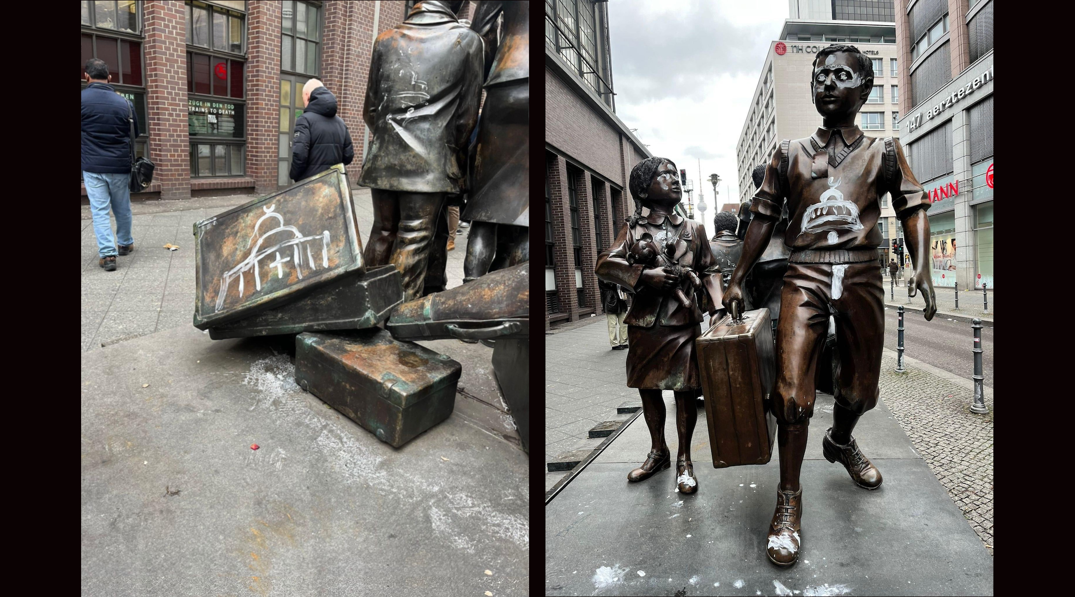 La police berlinoise enquête sur le vandalisme du mémorial de Kindertransport suite à des manifestations pro-palestiniennes