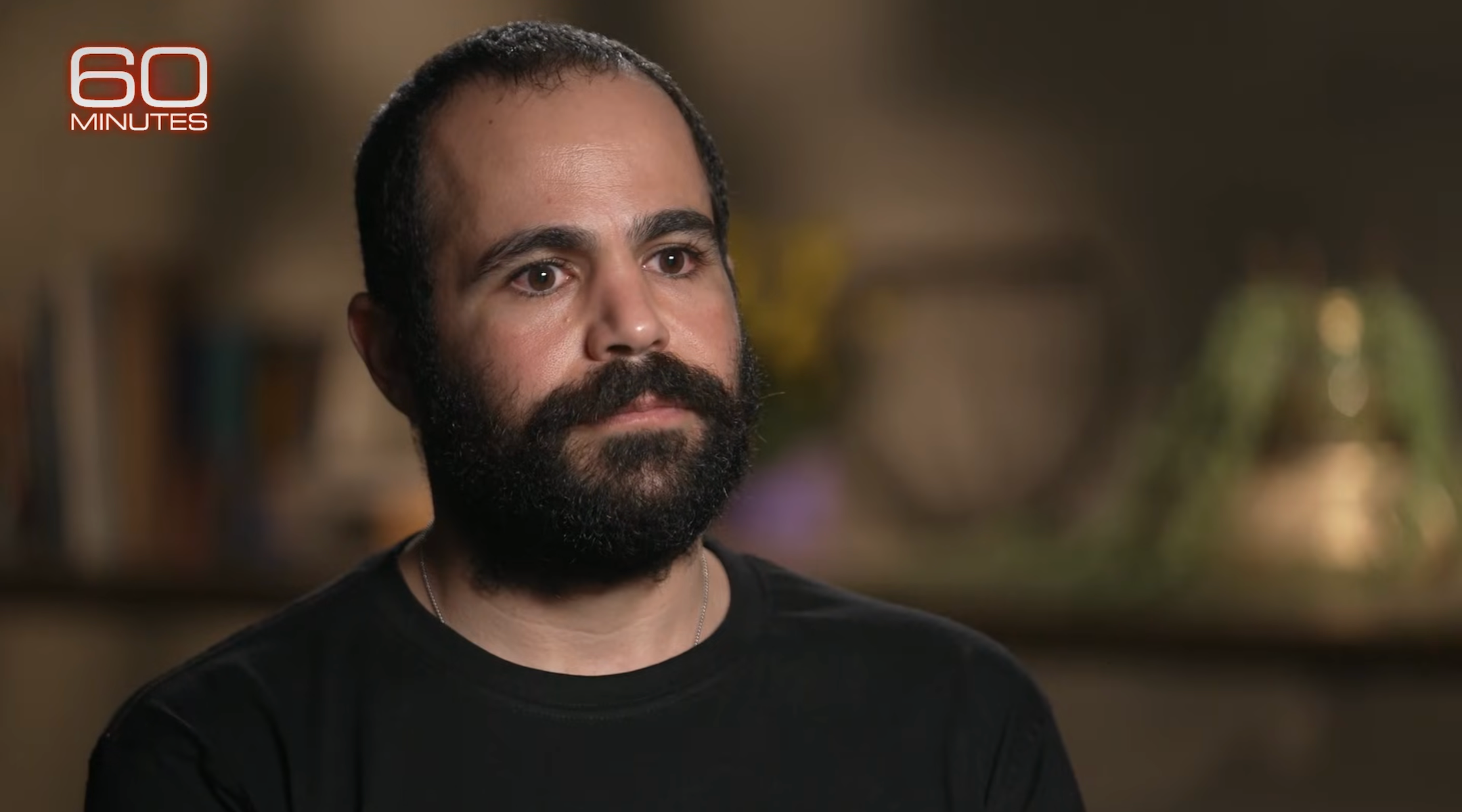 Yarden Bibas appears on 60 Minutes on March 30, 2025. (Screenshot)