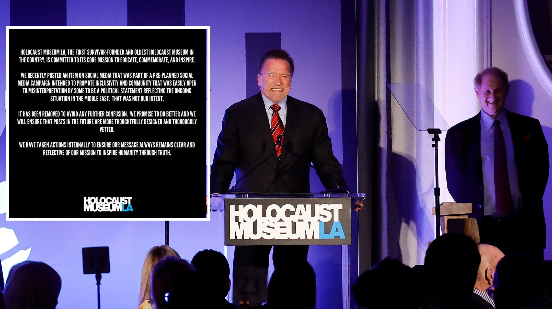 Le musée de la La Holocauste rétracte la publication des médias sociaux qui a dit: `` Ne plus jamais ne plus signifier pour les Juifs ''