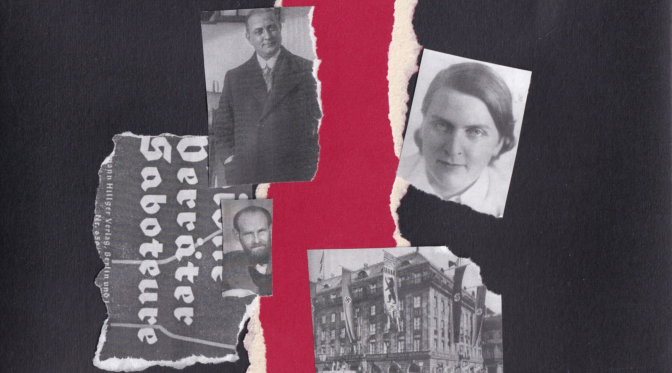 Collage featuring German saboteurs